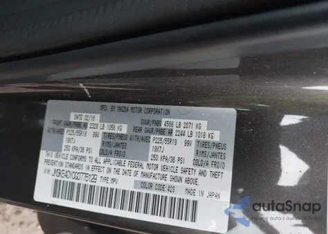 2016 Mazda Cx-5 Grand Touring z USA, uszkodzony, nr VIN JM3KE4DY0G0776129